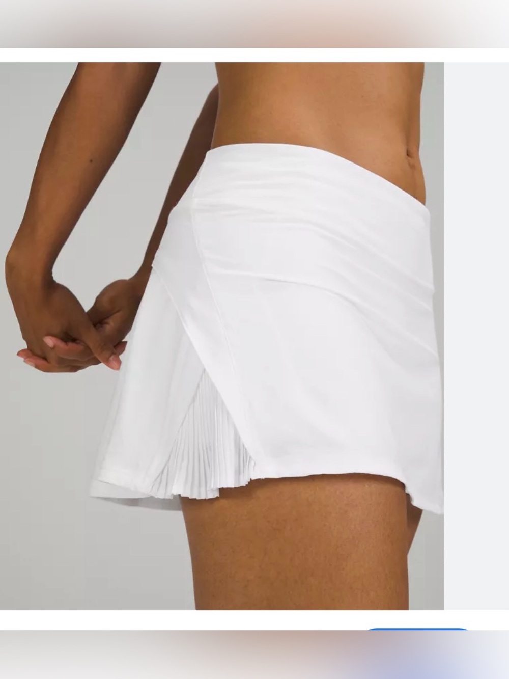 Lululemon sz 8 White Play Off the Pleats skirt skort golf tennis pickleball